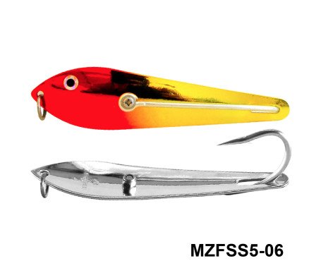Fishing Spoon with Single Hooks - (Size: 5)